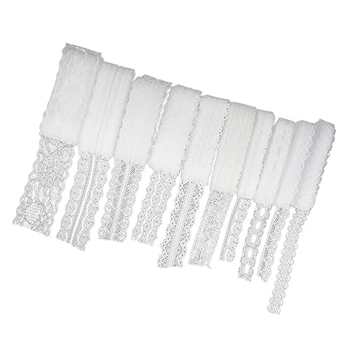 Angoily 10 Stück Teiliges Spitzenband Weiß Vielseitiges Spitzenband für Unterwäsche Geschenkverpackung Hochzeit Dekoration Schadstofffrei Verschiedene Modelle Diy Zubehör Angoily 10 Stück Teiliges Spitzenband Weiß Vielseitiges Spitzenband für Unterwäsche Geschenkverpackung Hochzeit Dekoration Schadstofffrei Verschiedene Modelle Diy Zubehör von Angoily