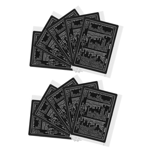 Angoily 10 Stück Teiliges Tastatur Aufkleber für Laptops Abnehmbare und Wiederverwendbare Tastenkürzel Laminierte Vinyl Sticker für Einfache Anwendung und Umfassende von Angoily