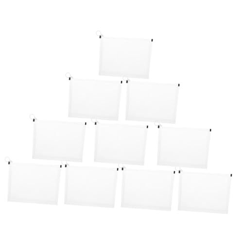 Angoily 10 Stück Teiliges Transparente Dicke Dokumententasche mit Reißverschluss Multifunktionale Tragbare Aufbewahrungstasche für Tickets Stifte und Schulzubehör Reißfest Waschbar Angoily 10 Stück Teiliges Transparente Dicke Dokumententasche mit Reißverschluss Multifunktionale Tragbare Aufbewahrungstasche für Tickets Stifte und Schulzubehör Reißfest Waschbar von Angoily