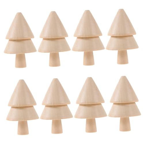 Angoily 10 Stück Teiliges Unfertiger Holz Weihnachtsbäume DIY Mini Holzdeko zum Bemalen Glatte Oberfläche Vielseitig für Bastelprojekte Tisch und Festtagsdekoration Naturfarben Angoily 10 Stück Teiliges Unfertiger Holz Weihnachtsbäume DIY Mini Holzdeko zum Bemalen Glatte Oberfläche Vielseitig für Bastelprojekte Tisch und Festtagsdekoration Naturfarben von Angoily