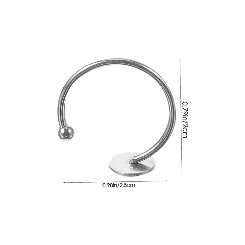 Angoily 10 Stück Teiliges Verstellbares Ringrohling aus Glatte Oberfläche für DIY Schmuckherstellung Kreative Ringbasen für Designs Geeignet für Bastler und Geschenke von Angoily