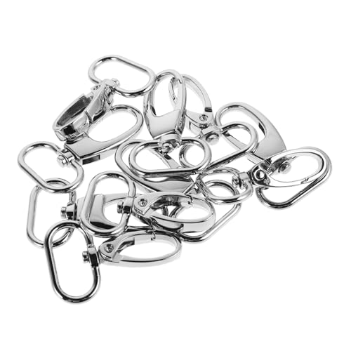 Angoily 10 Stück Teiliges Zinklegierung Drehbarer Schnappverschluss Metall Karabiner Schlüsselanhänger Clips für DIY Schlüsselringe Taschen Schultergurte Zubehör Silber Innenmaß Angoily 10 Stück Teiliges Zinklegierung Drehbarer Schnappverschluss Metall Karabiner Schlüsselanhänger Clips für DIY Schlüsselringe Taschen Schultergurte Zubehör Silber Innenmaß von Angoily