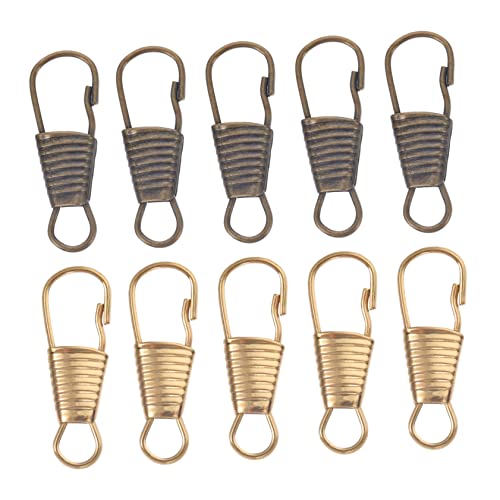 Angoily 10 Stück Teiliges Zipper Pulls Reißverschluss Anhänger Abnehmbar Langlebig für Koffer Kleidung Rucksäcke Einfache Montage Geeignet für Reißverschlussarten von Angoily