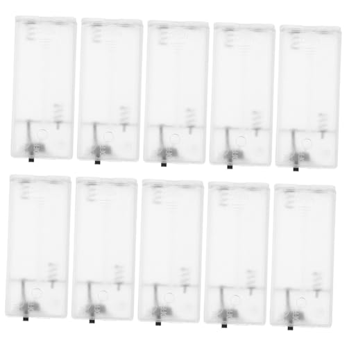 Angoily 10 Stück Transparente Aa Batteriebox aus Kunststoff Sicherer Batteriefach Ersatz für Lichterketten Batteriebetriebenes Aufbewahrungsgehäuse Kompatibel mit Sicherem Verschluss für Angoily 10 Stück Transparente Aa Batteriebox aus Kunststoff Sicherer Batteriefach Ersatz für Lichterketten Batteriebetriebenes Aufbewahrungsgehäuse Kompatibel mit Sicherem Verschluss für von Angoily