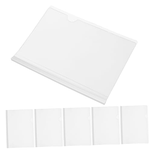 Angoily 10 Stück Transparente Berichtsmappen mit Weißem Schiebebalken Multifunktionale Klarsichthüllen für Dokumente Sichere Buchumschläge mit Ziehgriff für Büro Schule Organisation Angoily 10 Stück Transparente Berichtsmappen mit Weißem Schiebebalken Multifunktionale Klarsichthüllen für Dokumente Sichere Buchumschläge mit Ziehgriff für Büro Schule Organisation von Angoily