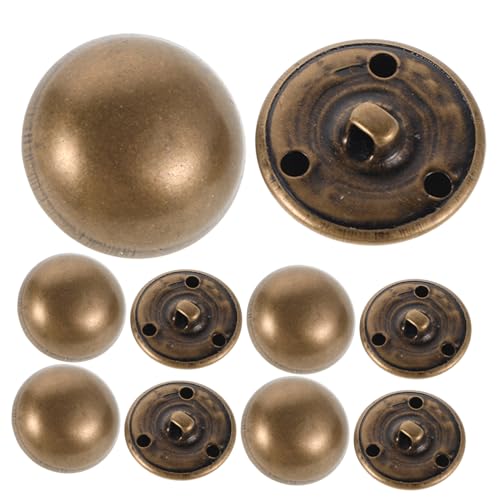 Angoily 10 Stück Vintage Messing Knöpfe für Kleidung Robuste Pilzknöpfe für DIY Projekte Hochwertige Runde Knöpfe für Jacken Blazer und Mehr Antik Bronze Angoily 10 Stück Vintage Messing Knöpfe für Kleidung Robuste Pilzknöpfe für DIY Projekte Hochwertige Runde Knöpfe für Jacken Blazer und Mehr Antik Bronze von Angoily