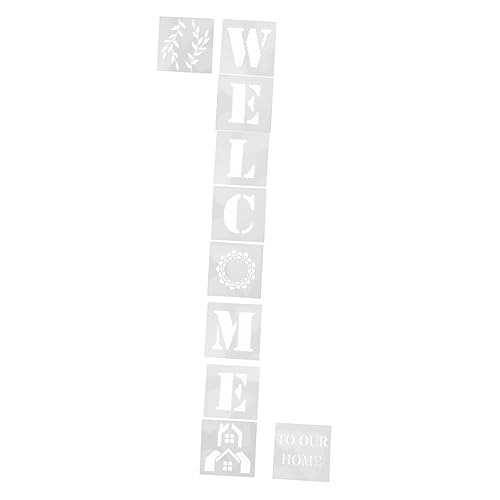 Angoily 10 Stück Welcome Schablonen Diy Pet Malvorlagen für Wände und Stoffe Langlebig und Wiederverwendbar für Zuhause und Bastelprojekte Angoily 10 Stück Welcome Schablonen Diy Pet Malvorlagen für Wände und Stoffe Langlebig und Wiederverwendbar für Zuhause und Bastelprojekte von Angoily