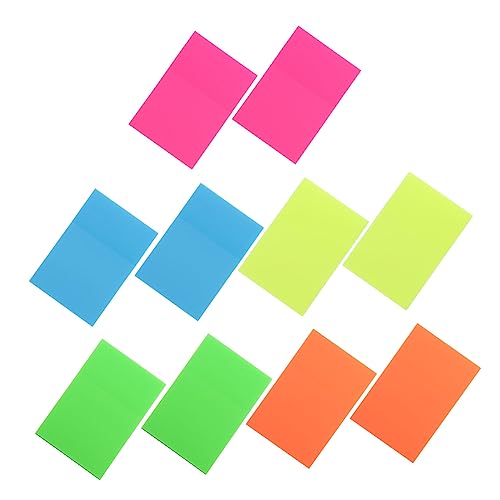 Angoily 10 Stück Wiederverwendbare Praktische Memo Sticker für Büro Schule und Zuhause Selbstklebend für To Do Listen und Wichtige Erinnerungen von Angoily