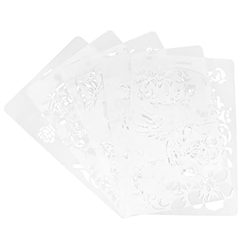 Angoily 10 Stück Zeichenschablonen für Kreative Malprojekte Wiederverwendbare Diy Malvorlagen Hochwertigem Material für Scrapbooking Geschenkkarten und Dekoration von Angoily