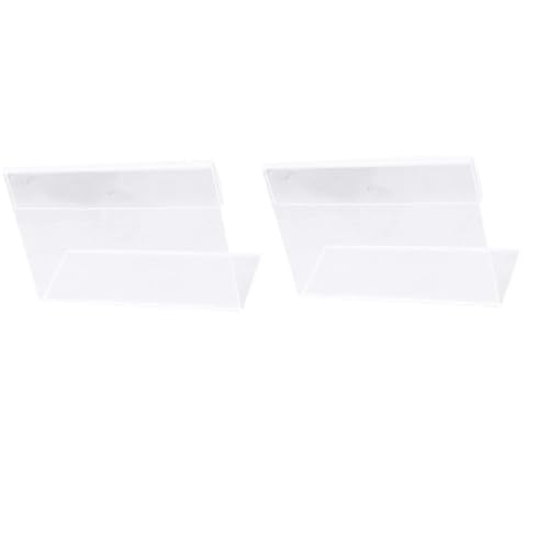 Angoily 10 Stücke Acryl Karte Halter Klar Büro Decor Etiketten Name Tags Display Stand Angoily 10 Stücke Acryl Karte Halter Klar Büro Decor Etiketten Name Tags Display Stand von Angoily