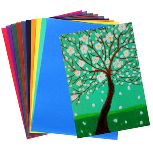 Angoily 10 Teiliges Buntes Sandpapier für Ölmalerei und Wachsmalstifte Feinkörniges Farbsandpapier für Kreative Kunstwerke und Aller Altersgruppen Angoily 10 Teiliges Buntes Sandpapier für Ölmalerei und Wachsmalstifte Feinkörniges Farbsandpapier für Kreative Kunstwerke und Aller Altersgruppen von Angoily