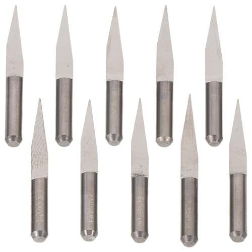 Angoily 10-teiliger V-Nut-Fräser: V-Nut-Fräser aus Wolframstahl – Präzisions-Flachfräser, CNC-Gravierwerkzeuge für die Holzbearbeitung, DIY-Holzschnitzerei Angoily 10-teiliger V-Nut-Fräser: V-Nut-Fräser aus Wolframstahl – Präzisions-Flachfräser, CNC-Gravierwerkzeuge für die Holzbearbeitung, DIY-Holzschnitzerei von Angoily