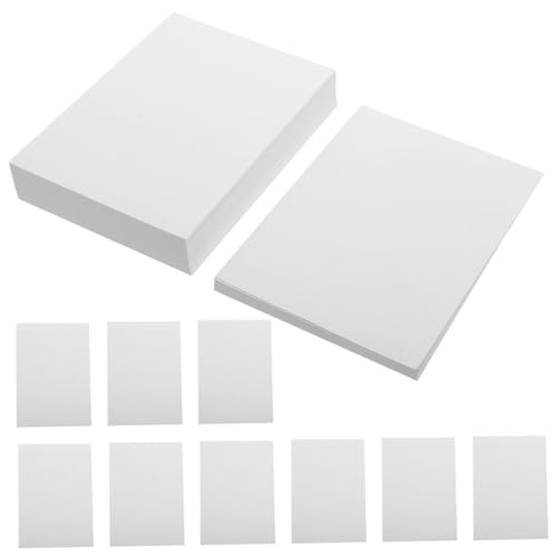 Angoily 100 Blatt Blätter Fotopapier Hochzeit Papier in Fotoqualität Einladung Poster Papier Schmucklos Fotodruckpapier Leer Fotografisch Farbiges Papier Druckerpapiere Druckpapiere Weiß von Angoily