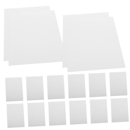 Angoily 100 Blatt Blätter Fotopapier Poster Papier Hochzeit Papier in Fotoqualität Fotografisch Einladung Fotodruckpapier Schmucklos Leer Farbiges Papier Broschürenpapier Druckpapiere Weiß von Angoily