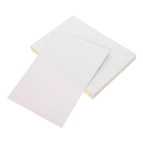 Angoily 100 Blatt Blanko Vinyl Aufkleberpapier Wasserdichtes Selbstklebendes Druckpapier für Drucker für und Büroanwendungen von Angoily