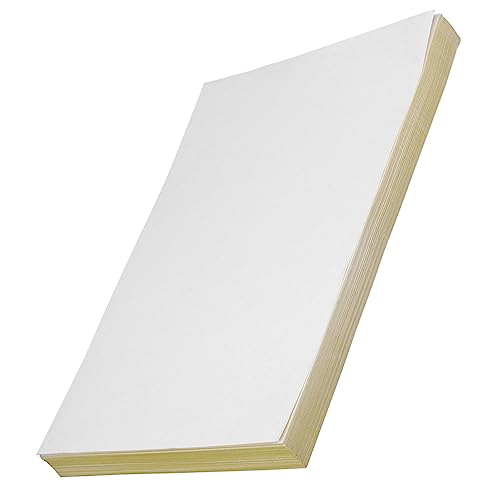 Angoily 100 Blatt Druckerpapier vinyl sticker vinyl aufkleber einschlagpapier autoaufkleber Aufkleberpapier für Drucker Etikettenpapier für Drucker Aufkleber aus Papier PVC Weiß von Angoily