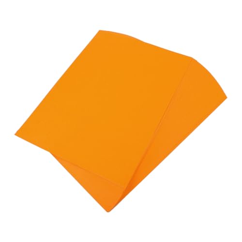 Angoily 100 Blatt Farbdruckpapier Bastelpapier Farbpapier Quillingpapier Kartonpapier Origamipapier Pastellpapier Malpapier Buntes Faltpapier Bastelfaltpapier Orange von Angoily