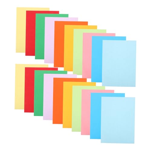 Angoily 100 Blatt Farbkopierpapier Farbiges Kartonpapier Farbiger Karton Kopierpapier Malen Farbpapier Zum Basteln Farbiges Zeichenpapier Farbiges Druckpapier Farbkarton Reiner Holzstoff von Angoily