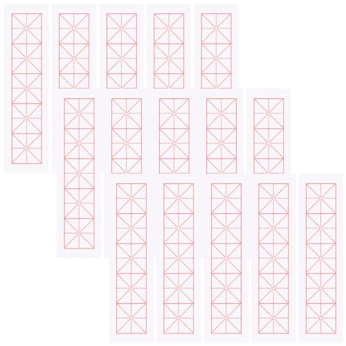 Angoily 100 Blatt Kalligraphie Papier Xuan Papier für Chinesische Kalligraphie Hochwertiges Reispapier mit Gitter für Anfänger Weiß zum Üben von Kalligrafie von Angoily