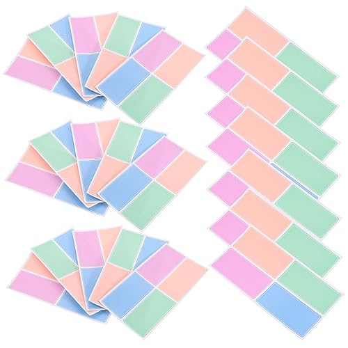 Angoily 100 Blatt Selbstklebende Namensetiketten für Kindertagesstätten und Flaschen Beschriftbare Aufkleber für Schnelles Wiederfinden von Gegenständen von Angoily