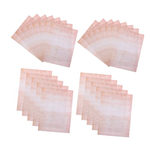 Angoily 100 Blatt Vintage Briefpapier Doppelseitige Antike Schreibpapiere mit Dekorativem Rand für Diy Scrapbooking und Kalligraphie Retro Briefpapier für Einladungen und Kreative Projekte von Angoily