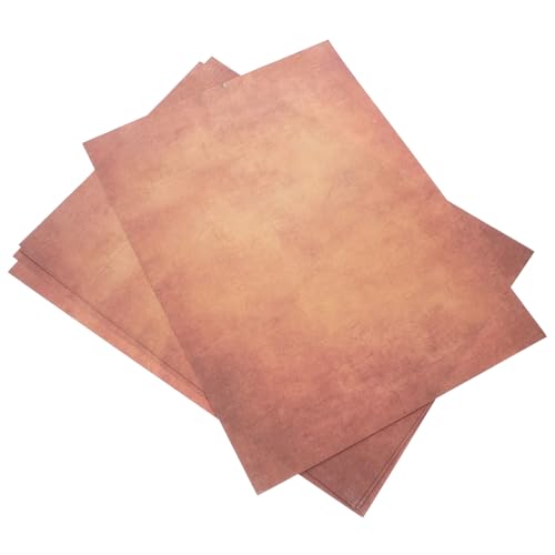 Angoily 100 Blatt Vintage-Kompositionspapier retro Pergament altes Schreibpapier dickes papier Vintage-Briefpapier Papier für Einladung Briefpapier leer doppeltes Offsetpapier Dark Brown Angoily 100 Blatt Vintage-Kompositionspapier retro Pergament altes Schreibpapier dickes papier Vintage-Briefpapier Papier für Einladung Briefpapier leer doppeltes Offsetpapier Dark Brown von Angoily