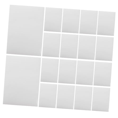 Angoily 100 Blatt selbstklebendes Druckpapier Aufkleberdruckpapier Klebeetiketten Vinyl esspapier bedrucken aufkleber bedruckbar Aufkleberdruckerpapier Aufkleber aus Etikettenpapier Weiß von Angoily