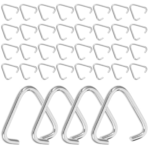 Angoily 100 STÜCK Dreiecksringe aus Vielseitige Offene Jump Rings für Schmuck Schlüsselanhänger DIY Basteln Einfache Befestigung Stilvolle Dreieckige Verbindungsringe von Angoily