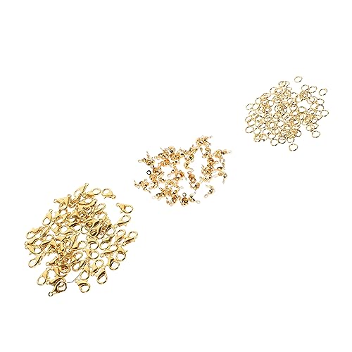 Angoily 100 Sätze Goldene Armbandverschlüsse Diy Schmuckset mit Karabinerverschlüssen und Offenen Sprüngen für Schmuckherstellung für Armbänder und Teiliges Angoily 100 Sätze Goldene Armbandverschlüsse Diy Schmuckset mit Karabinerverschlüssen und Offenen Sprüngen für Schmuckherstellung für Armbänder und Teiliges von Angoily