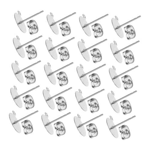 Angoily 100 Sätze Ohrstecker mit Butterfly Rückteilen Flache Ohrhaken für Diy Schmuckherstellung Sichere Ohrstecker für Empfindliche Haut für Kreative Projekte Angoily 100 Sätze Ohrstecker mit Butterfly Rückteilen Flache Ohrhaken für Diy Schmuckherstellung Sichere Ohrstecker für Empfindliche Haut für Kreative Projekte von Angoily
