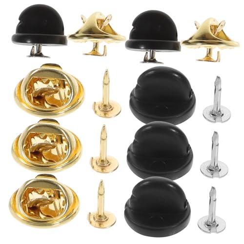 Angoily 100 Sätze Schmetterlingsverschluss Pins Ersatzverschluss für Broschen Basteln Clutch Pin Backs Locking Gold und Schwarz Mix Langlebig und Einfach zu Handhaben Angoily 100 Sätze Schmetterlingsverschluss Pins Ersatzverschluss für Broschen Basteln Clutch Pin Backs Locking Gold und Schwarz Mix Langlebig und Einfach zu Handhaben von Angoily