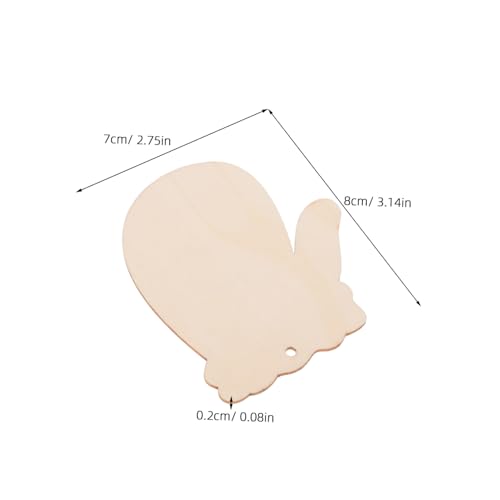 Angoily 100 Sätze Weihnachts-holzanhänger Handschuhform Unbehandelte Holzscheiben mit Juteschnur DIY Baumdeko Langlebige Weihnachts-handschuh-holzanhänger für Party Winterdekoration Angoily 100 Sätze Weihnachts-holzanhänger Handschuhform Unbehandelte Holzscheiben mit Juteschnur DIY Baumdeko Langlebige Weihnachts-handschuh-holzanhänger für Party Winterdekoration von Angoily