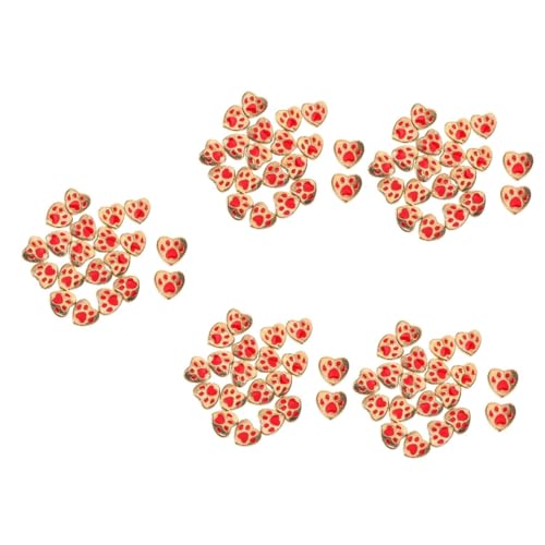 Angoily 100 Stk. Teiliges Herz Spacer Perlen aus Zinklegierung Rote DIY Schmuckperlen mit Vielseitig für Armband Halskette Ohrring Basteln Leicht zu Fädeln und Hautfreundlich für Halloween Angoily 100 Stk. Teiliges Herz Spacer Perlen aus Zinklegierung Rote DIY Schmuckperlen mit Vielseitig für Armband Halskette Ohrring Basteln Leicht zu Fädeln und Hautfreundlich für Halloween von Angoily