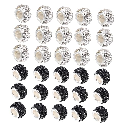 Angoily 100 Stück Armbandherstellungszubehör Abstandsperlen Strasssteine Schmuck Lose Perlen Armbandperlen DIY Perlen Charms Bastelperlen Charms Dekorative Perlen Armband DIY von Angoily