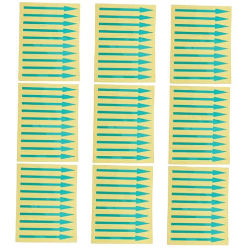 Angoily 100 Stück Aufkleber Klebeetiketten Instrumententafel Richtungspfeile Farbige Markierungssticker Für Präzise Anzeige Und Datenablesung Angoily 100 Stück Aufkleber Klebeetiketten Instrumententafel Richtungspfeile Farbige Markierungssticker Für Präzise Anzeige Und Datenablesung von Angoily