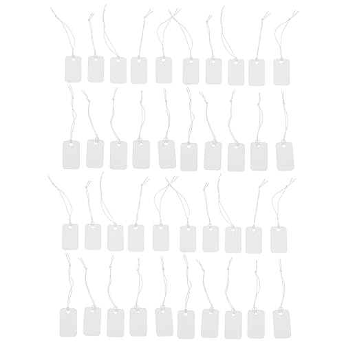 Angoily 100 Stück Beschreibbare Preisetiketten mit Lanyard Vielseitige Handgeschriebene Tags für Schmuck und Einzelhandel Weiß DIY Design für Geschäfte und Märkte Angoily 100 Stück Beschreibbare Preisetiketten mit Lanyard Vielseitige Handgeschriebene Tags für Schmuck und Einzelhandel Weiß DIY Design für Geschäfte und Märkte von Angoily