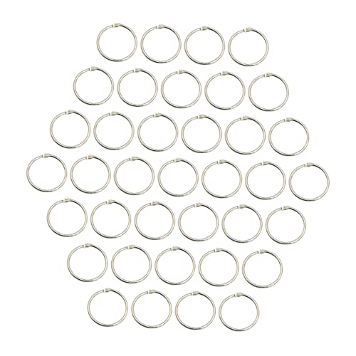 Angoily 100 Stück Binder Ringe für Lose Flexible Buchringe für Diy Notizbuch Karteikarten und Scrapbooking Metall Ringe für Schule und Büro Angoily 100 Stück Binder Ringe für Lose Flexible Buchringe für Diy Notizbuch Karteikarten und Scrapbooking Metall Ringe für Schule und Büro von Angoily