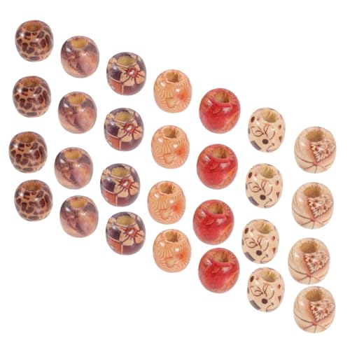 Angoily 100 Stück Bunte Holzperlen für Haare Dreadlocks und Zöpfe Robuste DIY Haarschmuck Zubehör für Frauen Natürliche Braid Beads für Festival und Alltagsstyling Angoily 100 Stück Bunte Holzperlen für Haare Dreadlocks und Zöpfe Robuste DIY Haarschmuck Zubehör für Frauen Natürliche Braid Beads für Festival und Alltagsstyling von Angoily