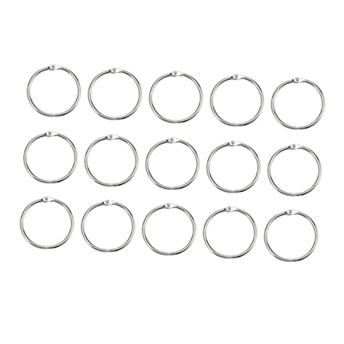 Angoily 100 Stück DIY Binderinge Öffnungsringe für Fotoalben Schlüsselanhänger Bastelprojekte Innendurchmesser Außendurchmesser Leicht und Langlebig Angoily 100 Stück DIY Binderinge Öffnungsringe für Fotoalben Schlüsselanhänger Bastelprojekte Innendurchmesser Außendurchmesser Leicht und Langlebig von Angoily