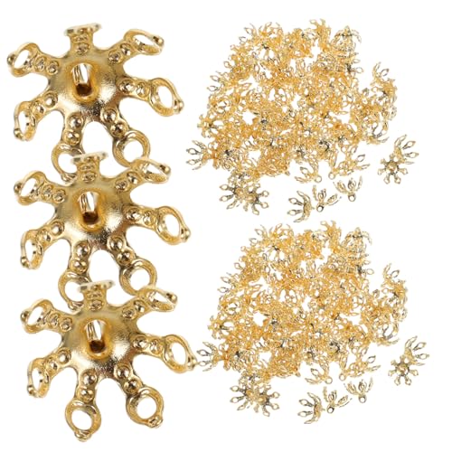 Angoily 100 Stück DIY Schmuck Perlenkappen aus Kupfer Filigrane Endkappen für Armbänder Halsketten Langlebige Metallperlen zum Basteln und Schmuckherstellung Vergoldet Angoily 100 Stück DIY Schmuck Perlenkappen aus Kupfer Filigrane Endkappen für Armbänder Halsketten Langlebige Metallperlen zum Basteln und Schmuckherstellung Vergoldet von Angoily