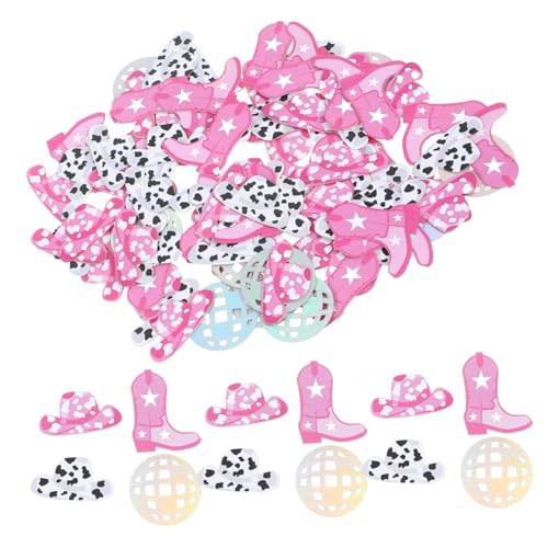 Angoily 100 Stück Disco-konfetti-dekoration Größe Zubehör Party Dekorationen Ball Bunt Junggesellin Hochzeitsaccessoire Geburtstag Konfetti Discokugel-requisiten Konfetti-ornament Papier von Angoily
