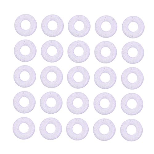 Angoily 100 Stück Diy Schmuckzubehör Donut Förmige Glasperlen Handgefertigte Dekorationen für Ohrringe und Armbänder für Bastelprojekte und Angoily 100 Stück Diy Schmuckzubehör Donut Förmige Glasperlen Handgefertigte Dekorationen für Ohrringe und Armbänder für Bastelprojekte und von Angoily