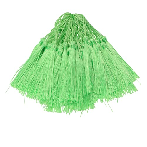 Angoily 100 Stück Diy Zubehör Basteln Quasten Herstellung Lesezeichen Bastelzubehör Fan-anhänger Handy-anhänger Green Angoily 100 Stück Diy Zubehör Basteln Quasten Herstellung Lesezeichen Bastelzubehör Fan-anhänger Handy-anhänger Green von Angoily