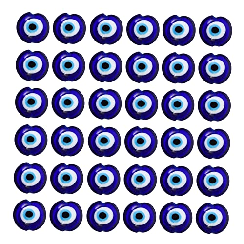 Angoily 100 Stück Evil Eye Perlen Türkische Glasaugen für Diy Schmuck Blau für Armbänder und Bastelzubehör Angoily 100 Stück Evil Eye Perlen Türkische Glasaugen für Diy Schmuck Blau für Armbänder und Bastelzubehör von Angoily