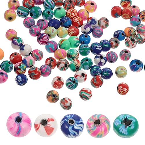 Angoily 100 Stück Farbige Perlen Halskette Perlen DIY Schmuck Handwerk Perlen Lose Perlen zum Basteln Perlen für DIY handwerkliche Herstellung von Perlen Polymer-Ton Angoily 100 Stück Farbige Perlen Halskette Perlen DIY Schmuck Handwerk Perlen Lose Perlen zum Basteln Perlen für DIY handwerkliche Herstellung von Perlen Polymer-Ton von Angoily