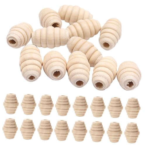 Angoily 100 Stück Gewinde Oval Holzperlen für DIY Schmuckgestaltung Natürliche Holzperlen für Armbänder und Bastelprojekte Angoily 100 Stück Gewinde Oval Holzperlen für DIY Schmuckgestaltung Natürliche Holzperlen für Armbänder und Bastelprojekte von Angoily