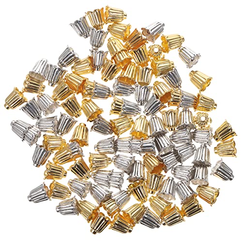 Angoily 100 Stück Goldene und Silberne Blüten Perlenkappen aus Legierung DIY Schmuckzubehör Einfache Handhabung Vielseitig für Ohrringe Halsketten Armbänder Bastelset für Kreative Angoily 100 Stück Goldene und Silberne Blüten Perlenkappen aus Legierung DIY Schmuckzubehör Einfache Handhabung Vielseitig für Ohrringe Halsketten Armbänder Bastelset für Kreative von Angoily