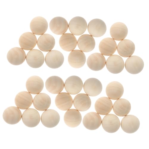 Angoily 100 Stück Halbrunde Holzperlen Naturbelassen Langlebig Glatt DIY Schmuck Bastelzubehör für Armbänder Federn und Wohnkultur Angoily 100 Stück Halbrunde Holzperlen Naturbelassen Langlebig Glatt DIY Schmuck Bastelzubehör für Armbänder Federn und Wohnkultur von Angoily