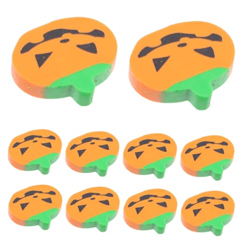 Angoily 100 Stück Halloween Mini Kürbis Radiergummis Party Deko Kleine Bunte Cartoon Kürbis Radiergummis Für Schule Belohnungen Süßes Schulzubehör Herbst von Angoily