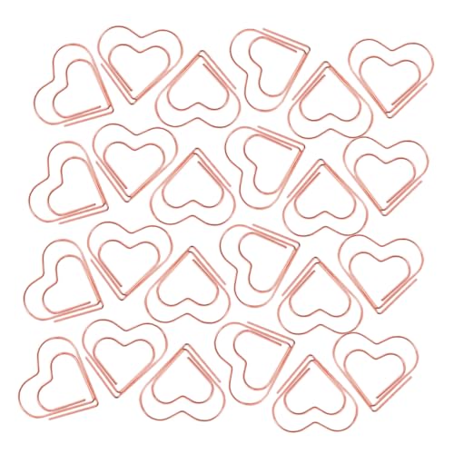 Angoily 100 Stück Herz Büroklammern Roségoldene Herzform Papierclips für Kreatives Arbeiten Dekorativ und Funktional für Büro und Zuhause für Dokumentenorganisation Angoily 100 Stück Herz Büroklammern Roségoldene Herzform Papierclips für Kreatives Arbeiten Dekorativ und Funktional für Büro und Zuhause für Dokumentenorganisation von Angoily